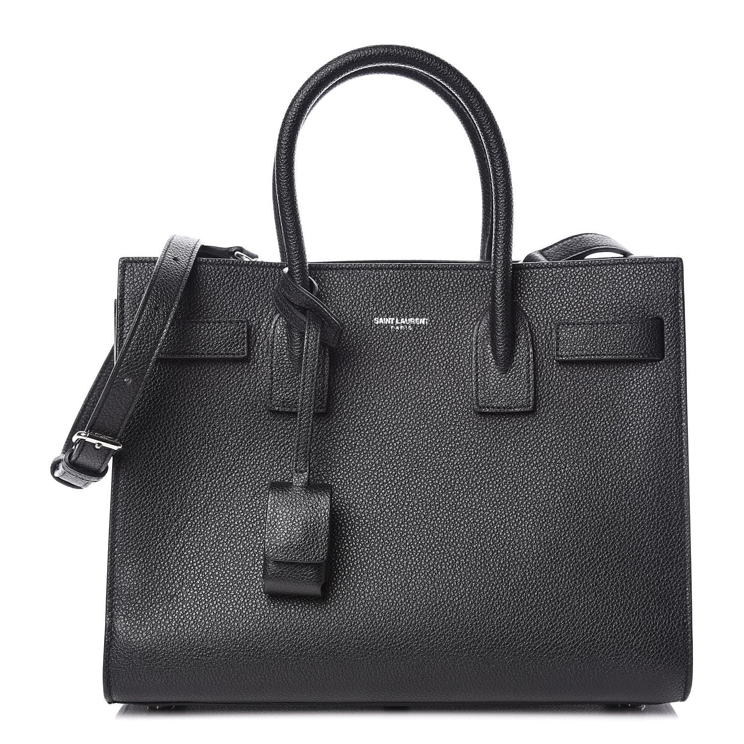 Saint Laurent Grained Calfskin Baby Sac De Jour Black 1 of 9