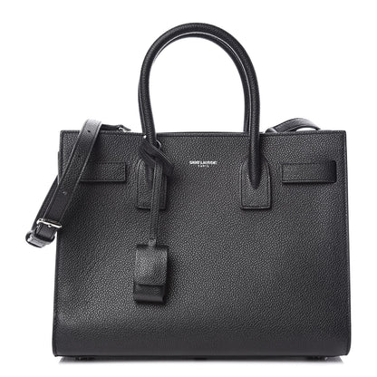 Saint Laurent Grained Calfskin Baby Sac De Jour Black 1 of 9