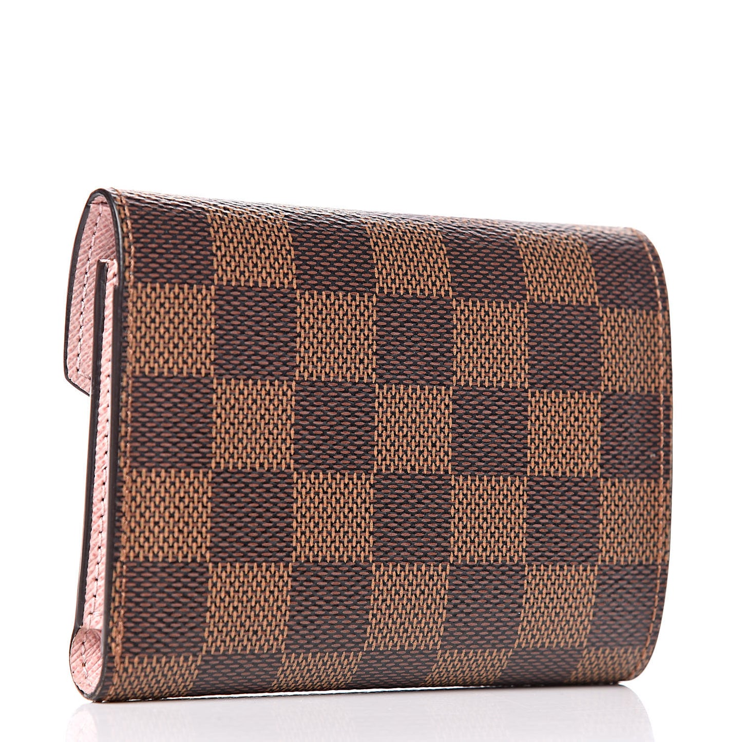 Damier Ebene Victorine Wallet Rose Ballerine