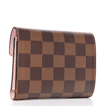 Louis Vuitton Damier Ebene Victorine Wallet Rose Ballerine 3 of 8