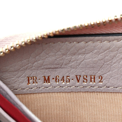 Valentino Garavani Pebbled Calfskin Rockstud Zip Around Wallet Poudre 8 of 8