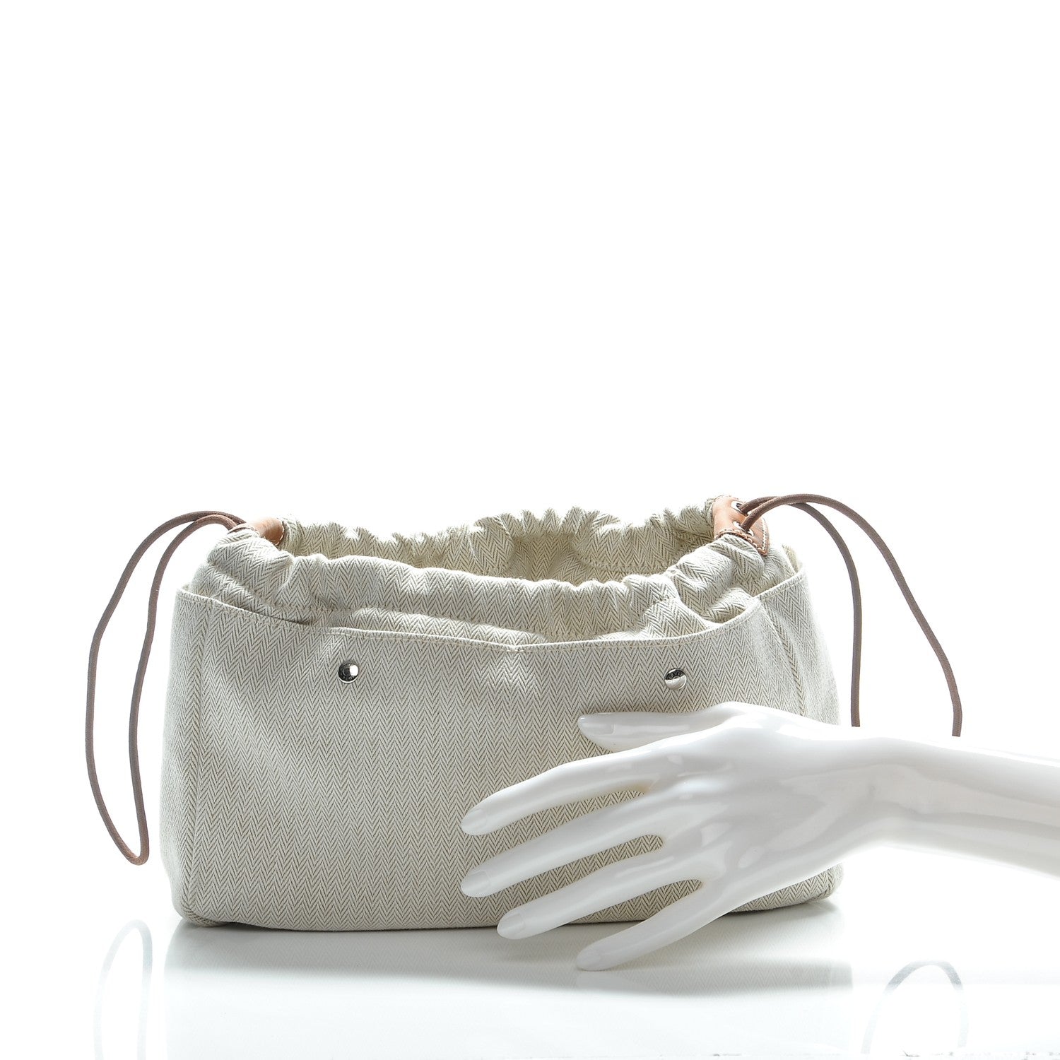 Hermes Canvas Barenia Fourbi 25 MM Pouch Naturel Fauve 2 of 6
