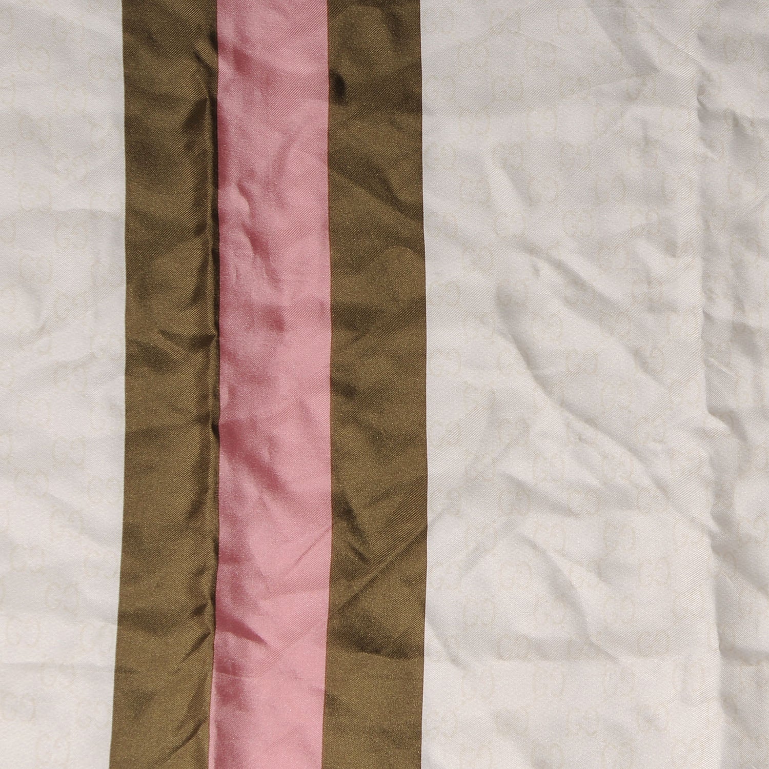 Gucci Silk Bamboo GG Web Print Scarf Ivory 4 of 4
