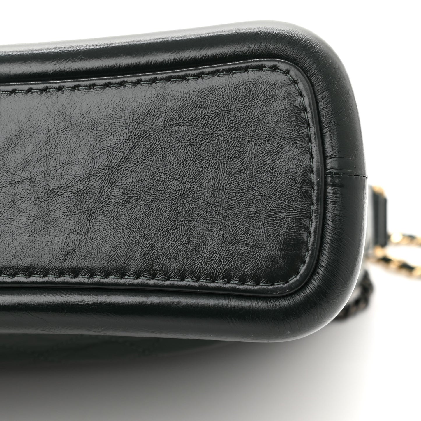 Aged Calfskin Quilted Medium Gabrielle Hobo Dark Green