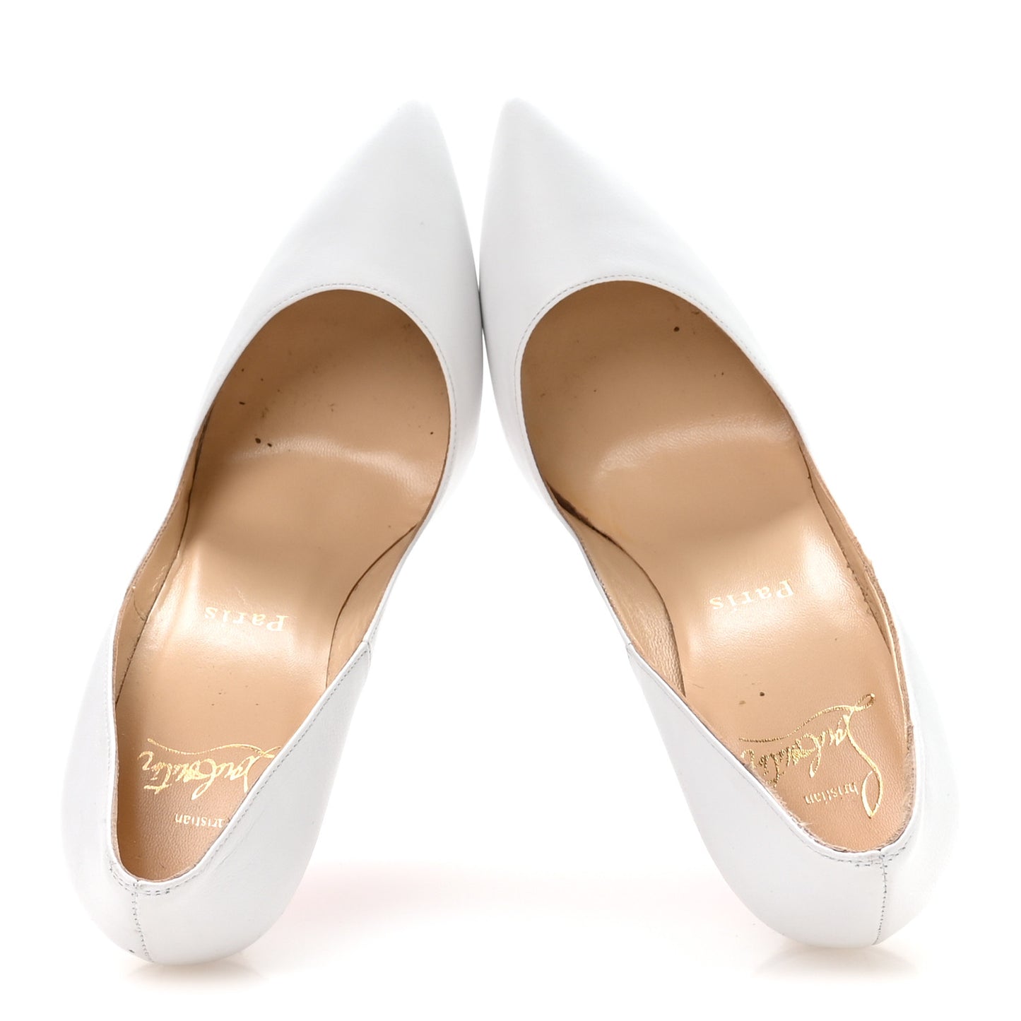 Shiny Nappa Pigalle Follies 100 Pumps 36 White