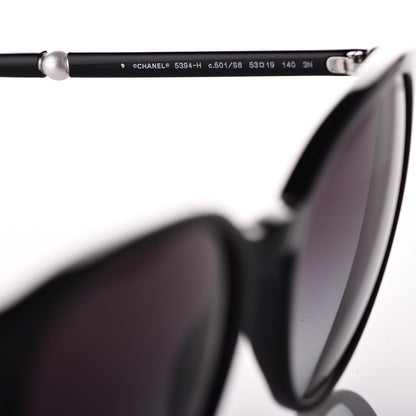 Chanel Acetate Butterfly Pearl Sunglasses 5394 Black 5 of 8