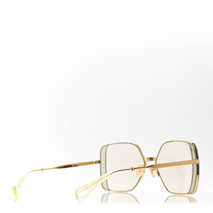 Gucci Square Frame GG0992S Sunglasses Gold 4 of 4