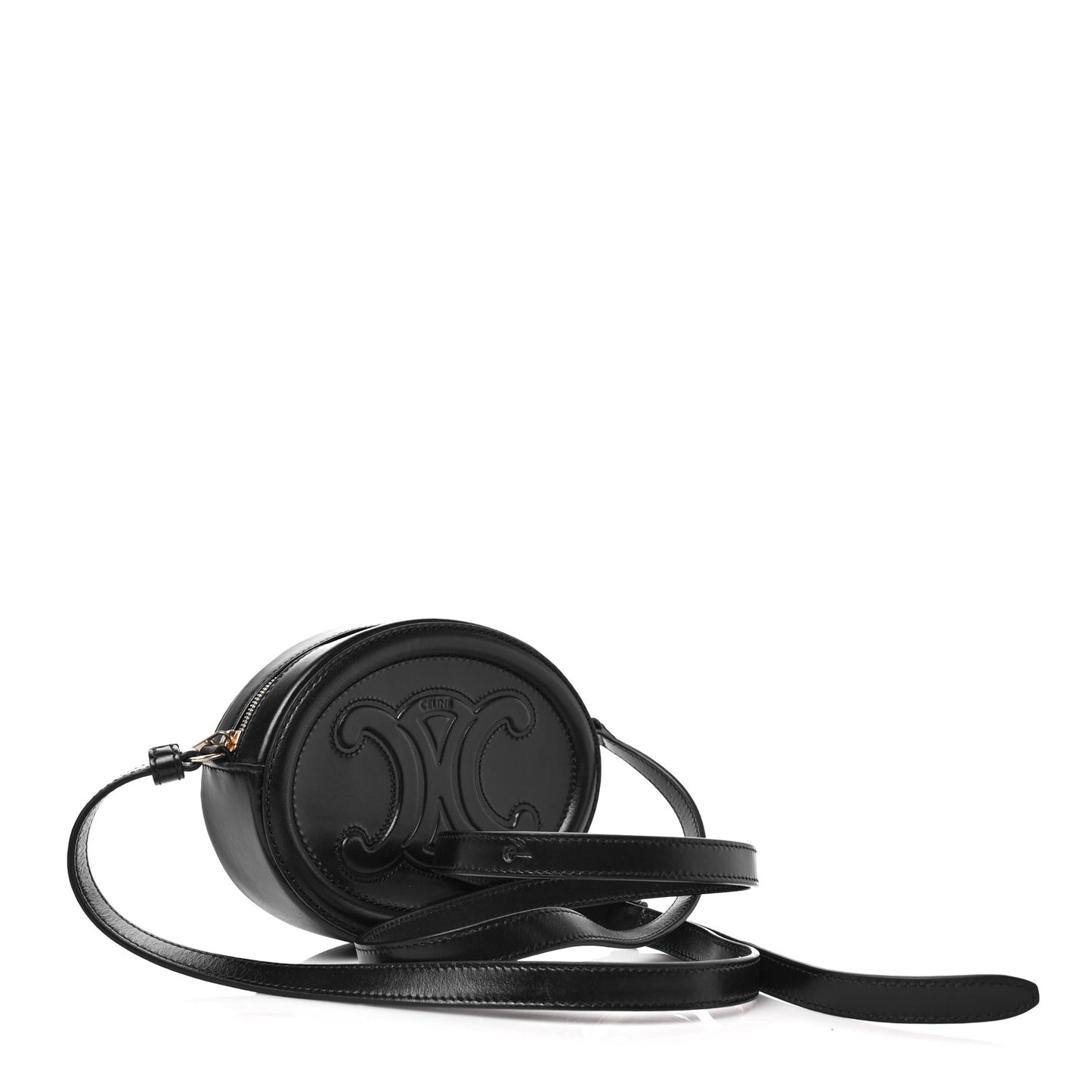 Smooth Calfskin Cuir Triomphe Oval Bag Black