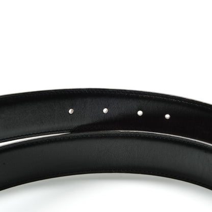 Hermes Box Chamonix 32mm Belt Strap 90 Black Rouge H 4 of 5