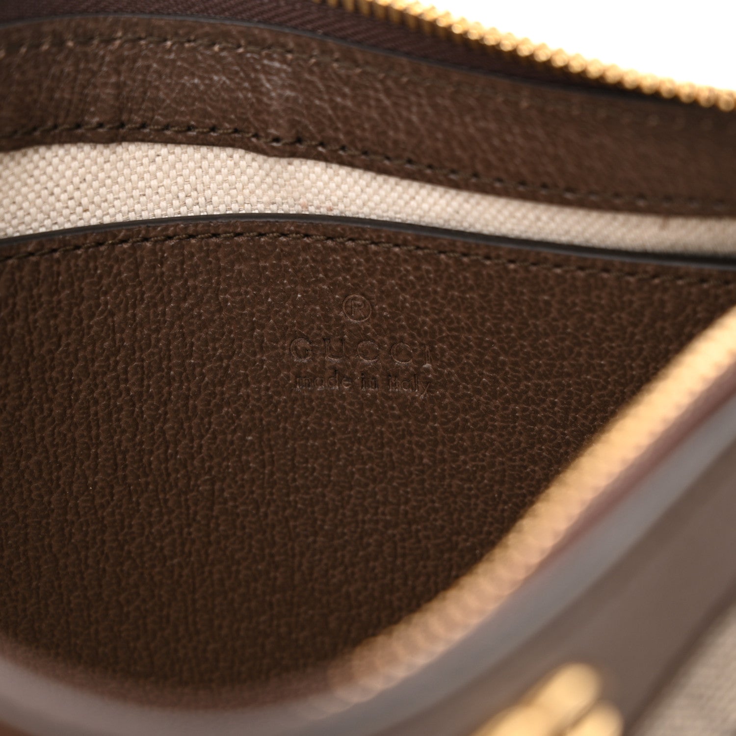 Gucci GG Supreme Monogram Textured Dollar Calfskin Web Small Ophidia GG Handbag Beige Ebony New Acero 6 of 13