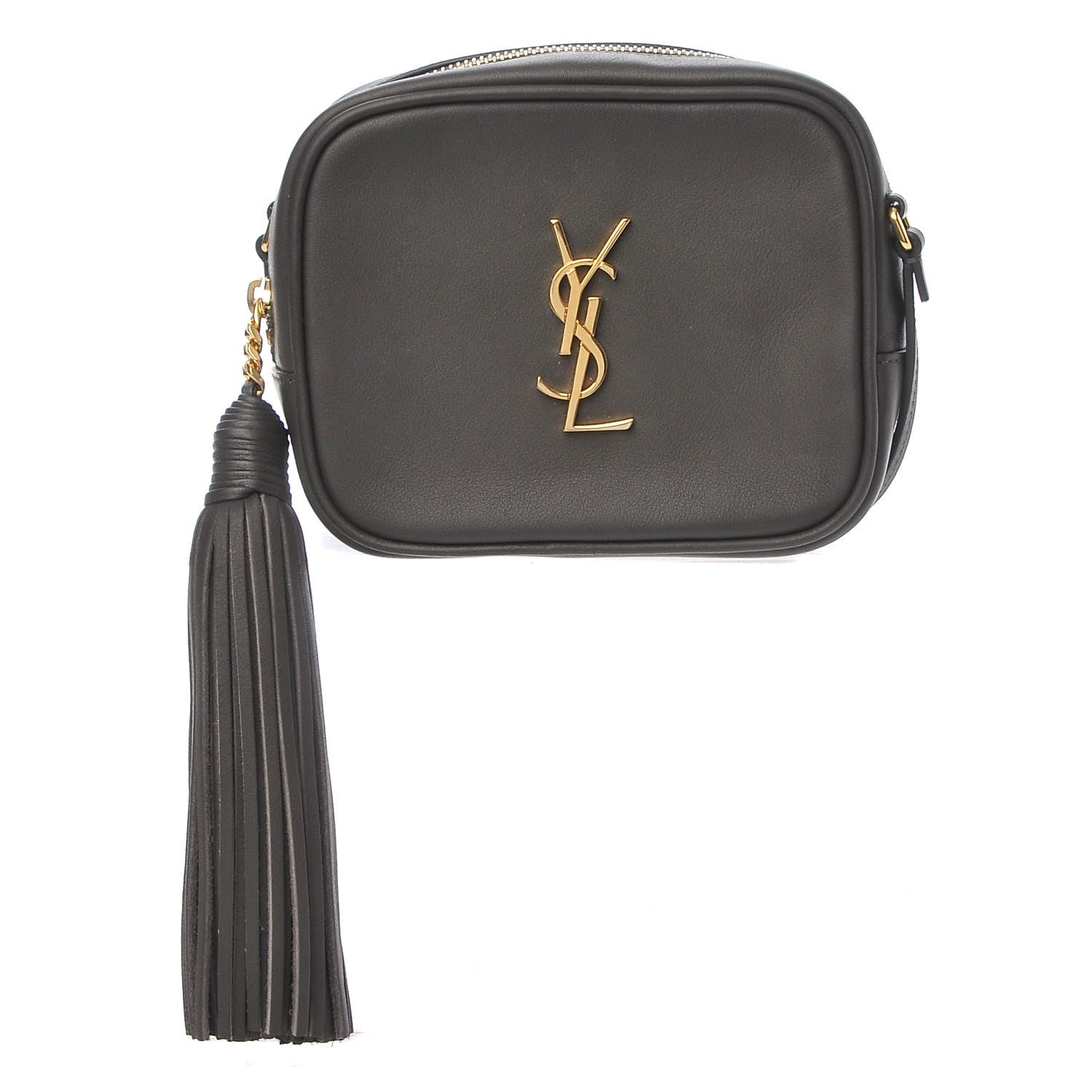 Saint Laurent Nappa Monogram Blogger Bag Coal 1 of 8