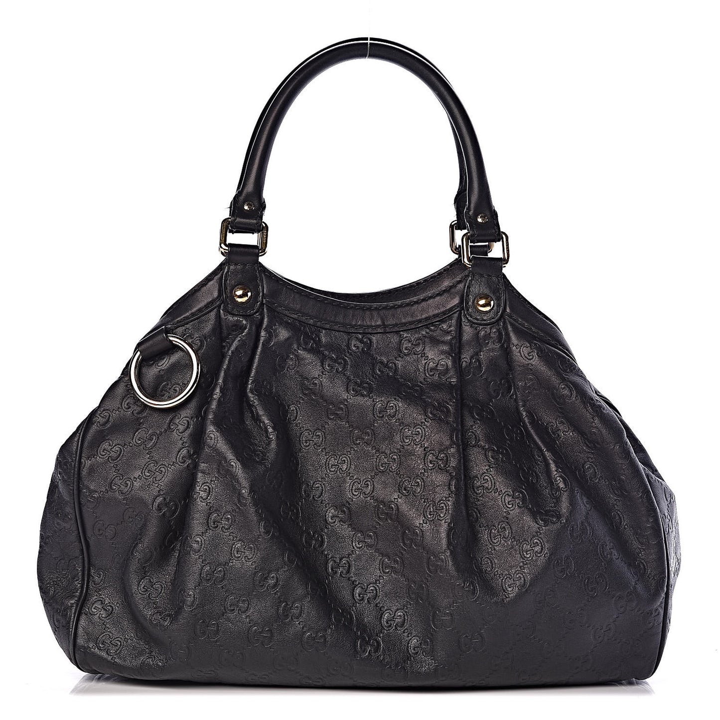 Guccissima Medium Sukey Tote Black
