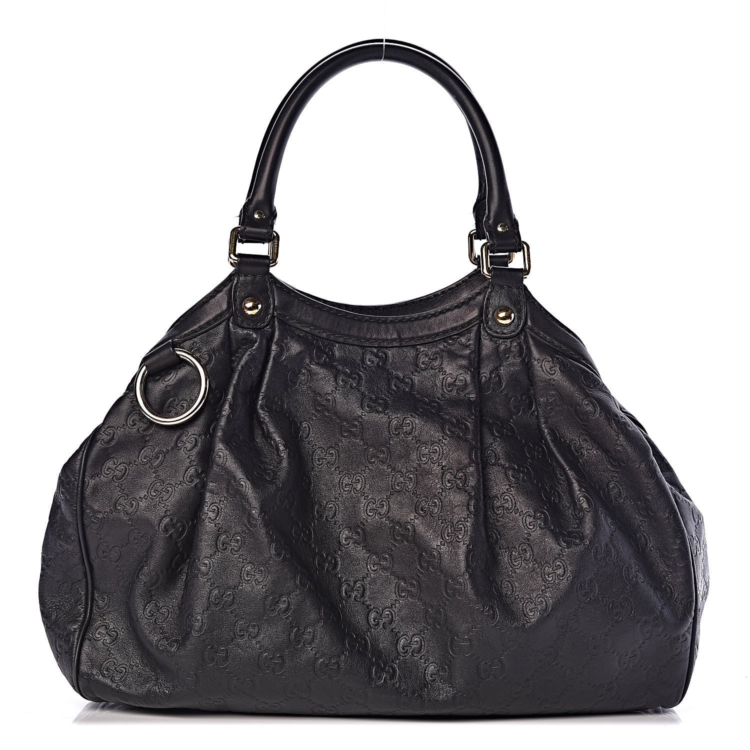 Gucci Guccissima Medium Sukey Tote Black 1 of 16