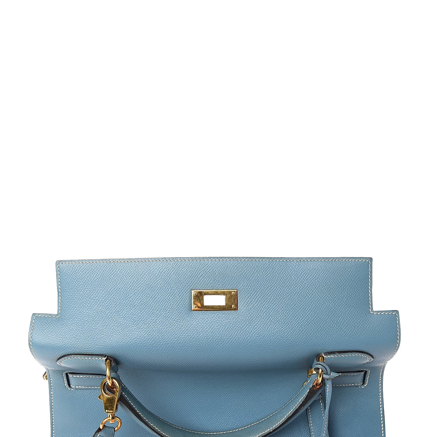 Hermes Epsom Kelly Sellier 32 Blue Jean 28 of 36