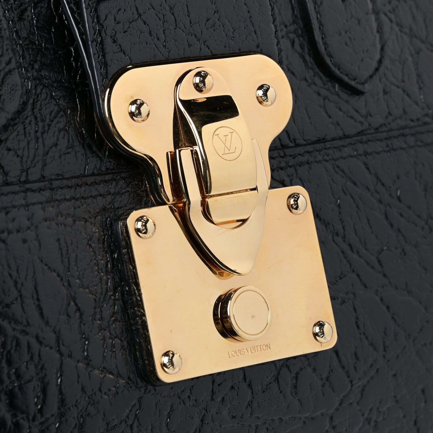 Louis Vuitton Cuir Indra Duffle Bag Black 12 of 15