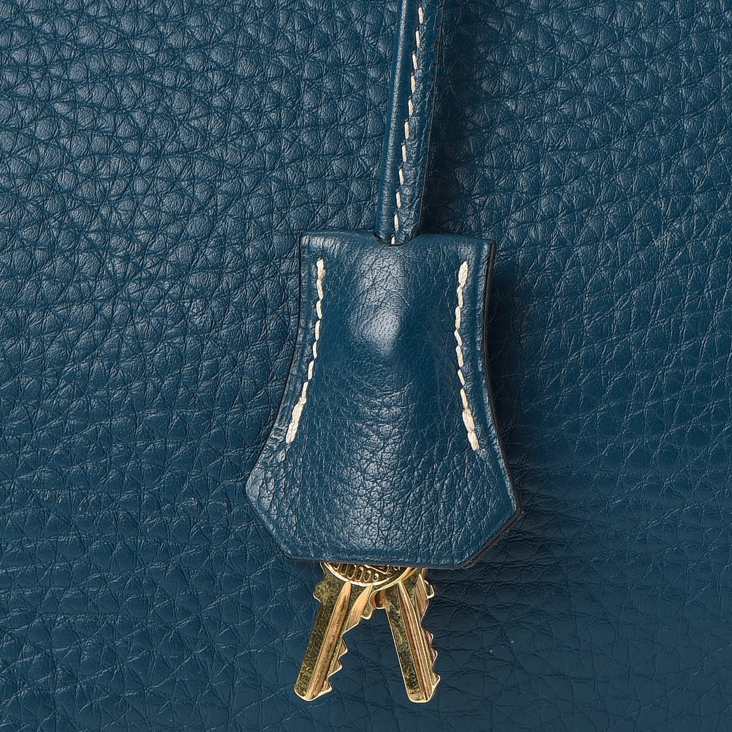 Taurillon Clemence Birkin 35 Bleu Thalassa