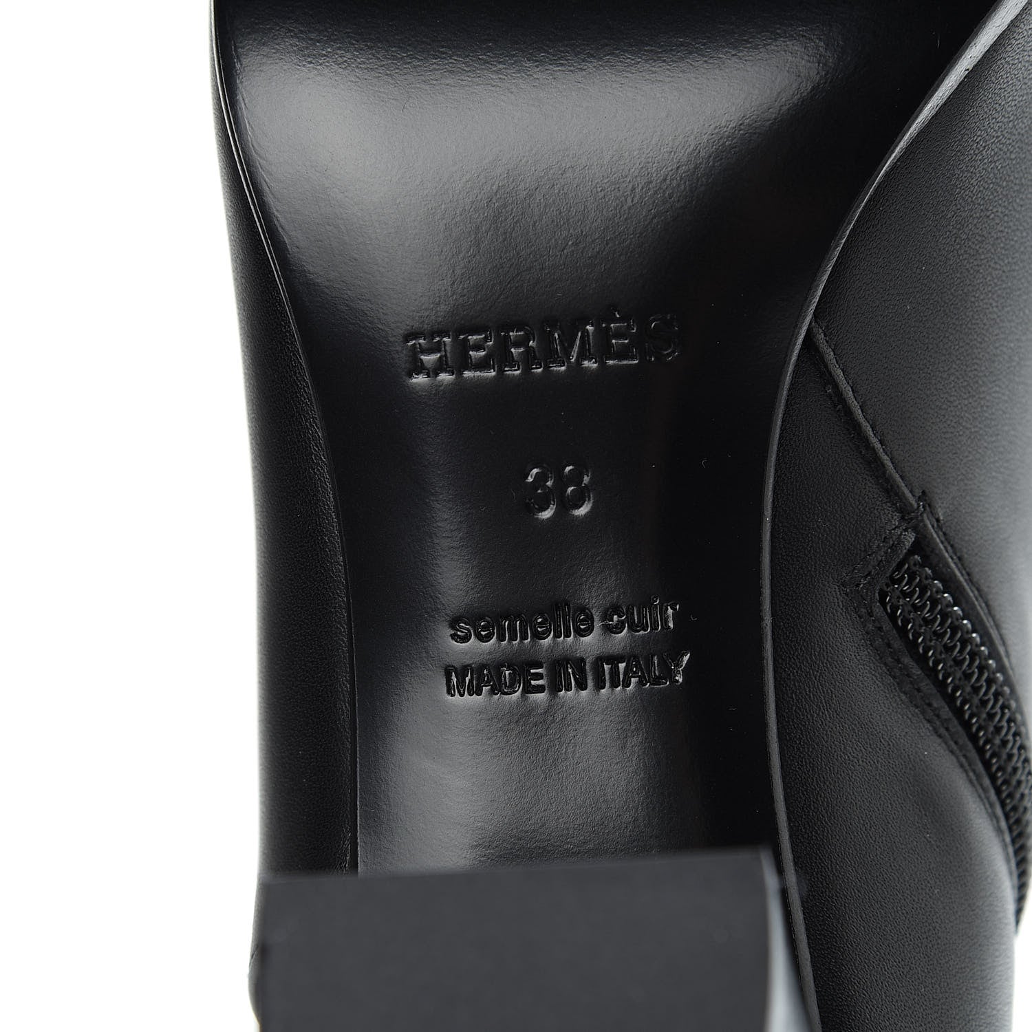 Hermes Calfskin Saint Germain Ankle Boots 38 Black 7 of 10