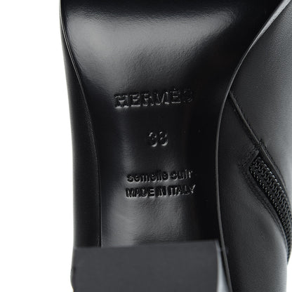 Hermes Calfskin Saint Germain Ankle Boots 38 Black 7 of 10