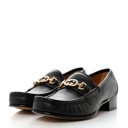Gucci Agnello Plonge Granada Kid Mens Zumi Loafers 8 Black 3 of 9