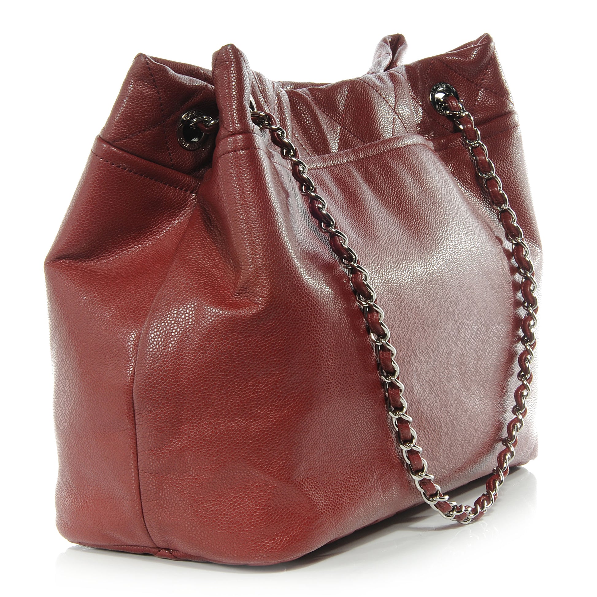 Chanel Caviar CC Timeless Soft Tote Red 3 of 7