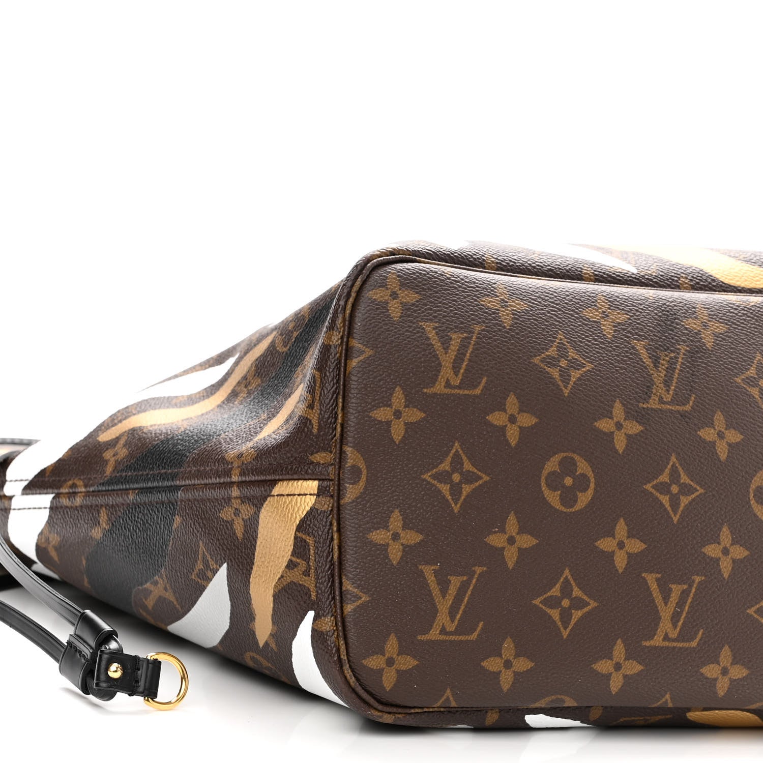 Louis Vuitton X LOL Monogram Neverfull MM Gold Silver 8 of 9