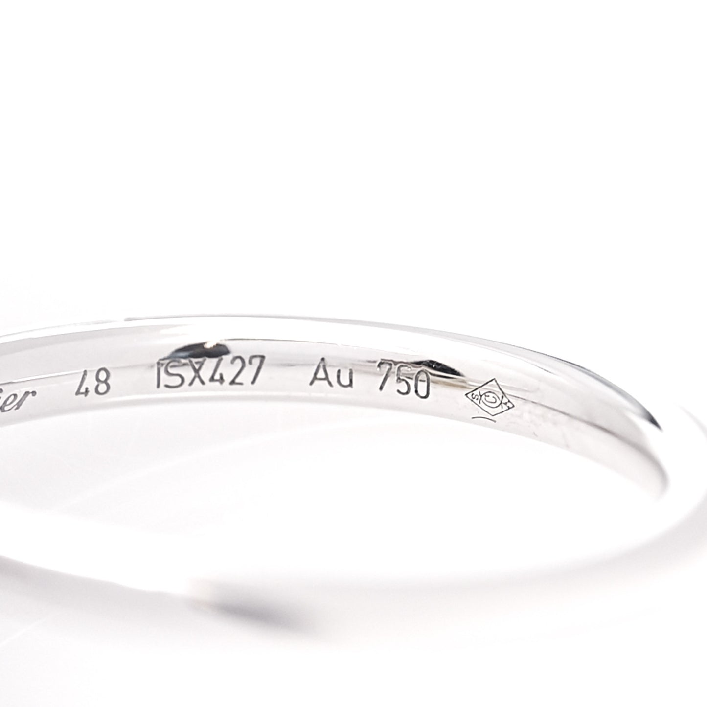 18K White Gold Small Juste Un Clou Ring 48 4.5