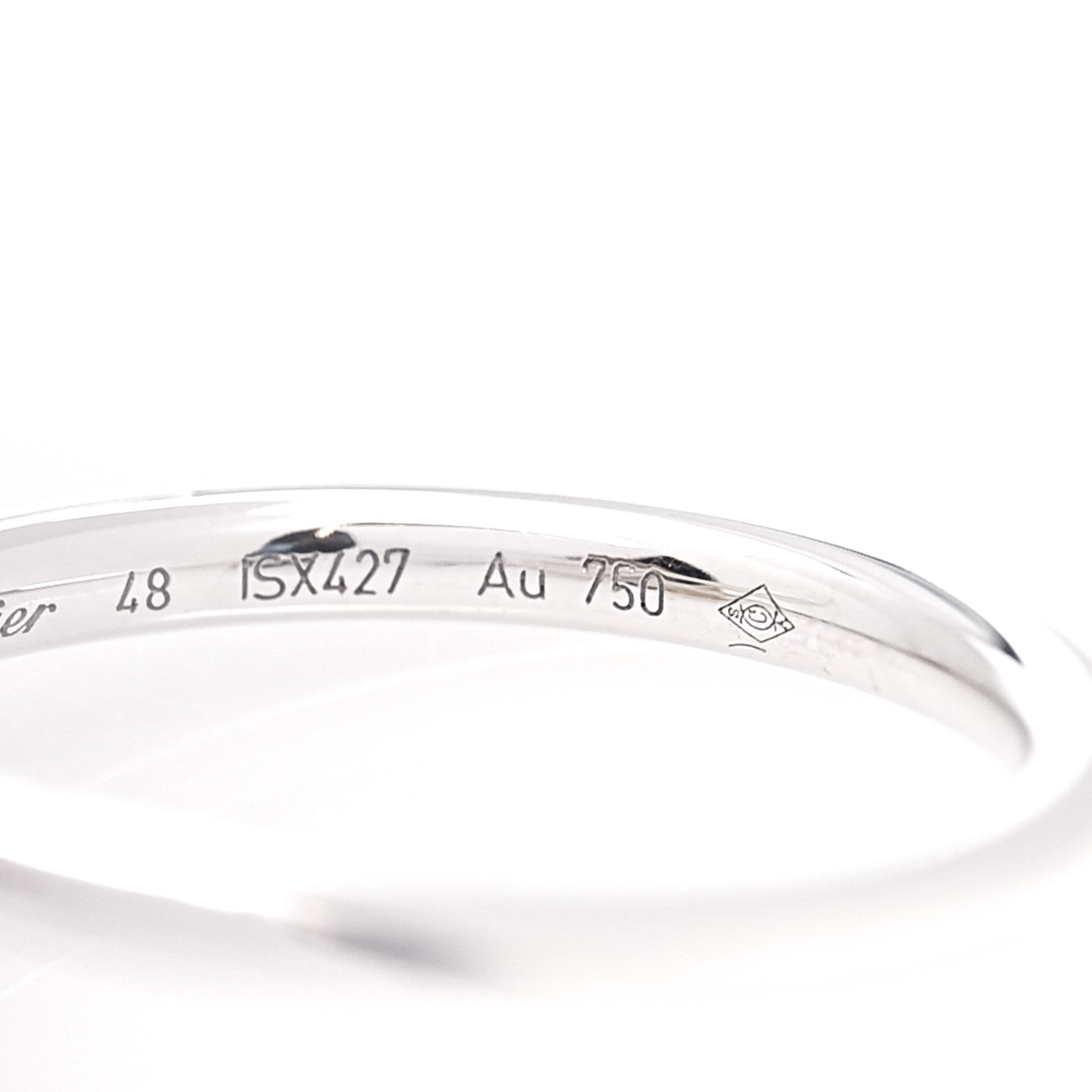 Cartier 18K White Gold Small Juste Un Clou Ring 48 4.5 4 of 6