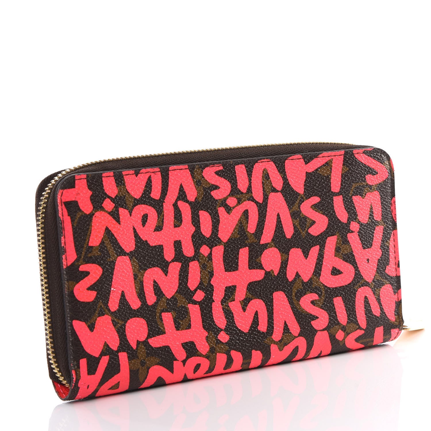 Louis Vuitton Monogram Graffiti Zippy Wallet Fuchsia 2 of 12