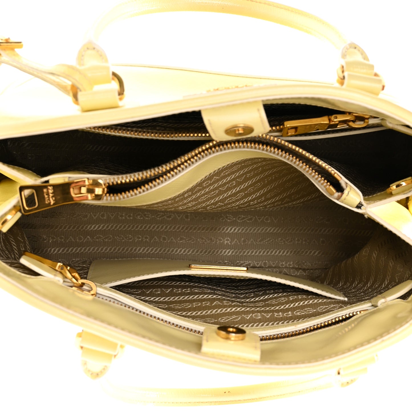 Saffiano Lux Medium Open Promenade Tote Ananas