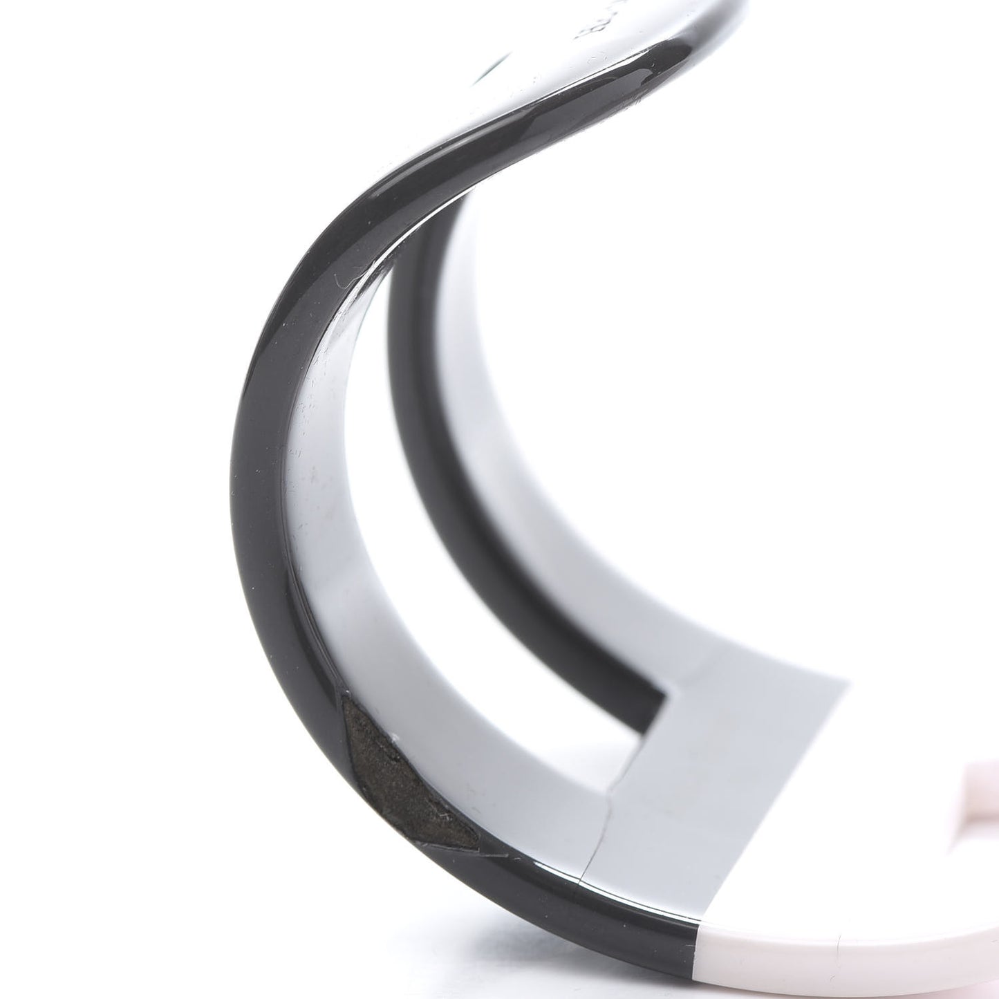 Lacquered Wood Ano Bracelet PM White Etain