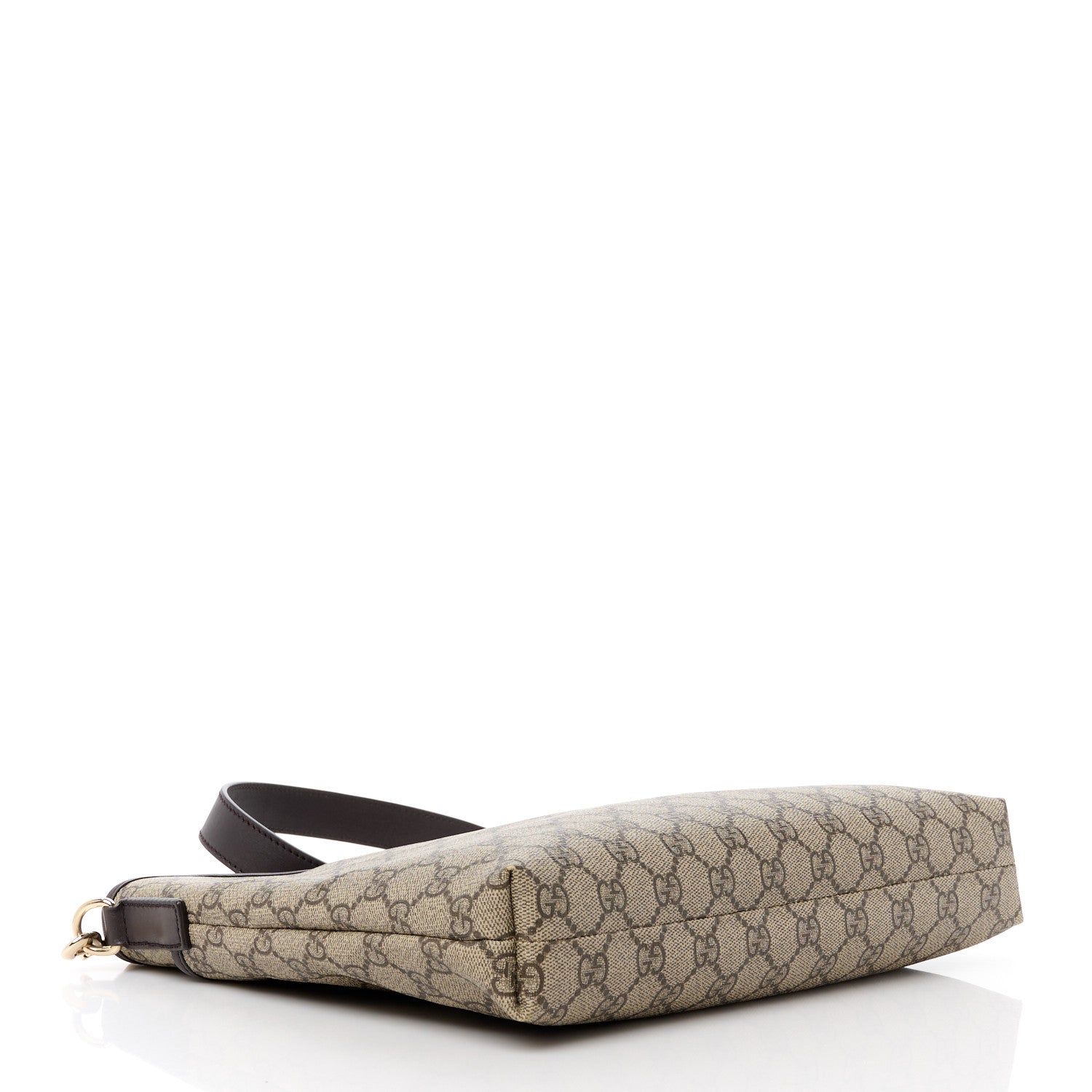 Gucci GG Plus Monogram Medium Flat Messenger Bag Dark Brown 4 of 13