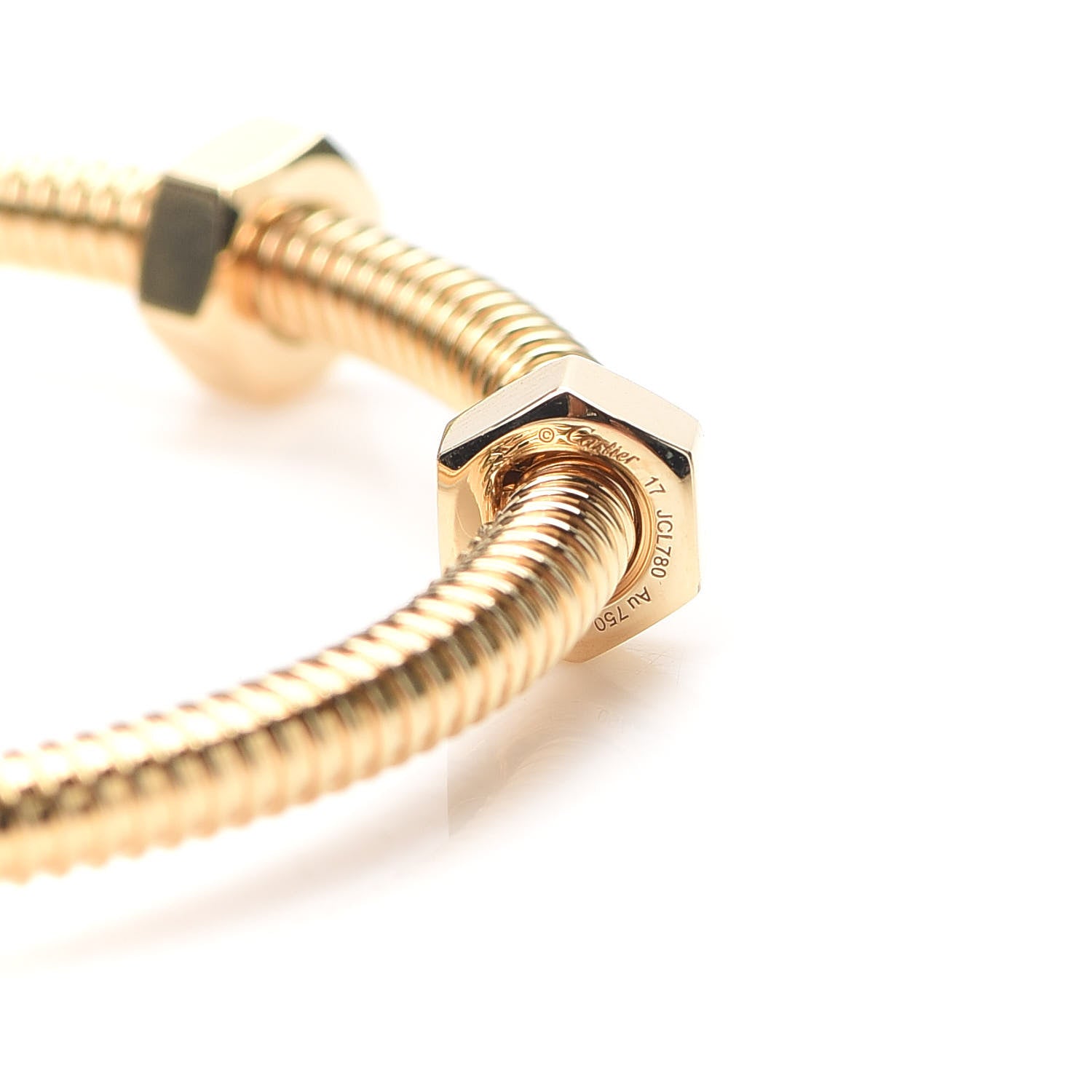 Cartier 18K Yellow Gold Ecrou de Bracelet 17 4 of 5