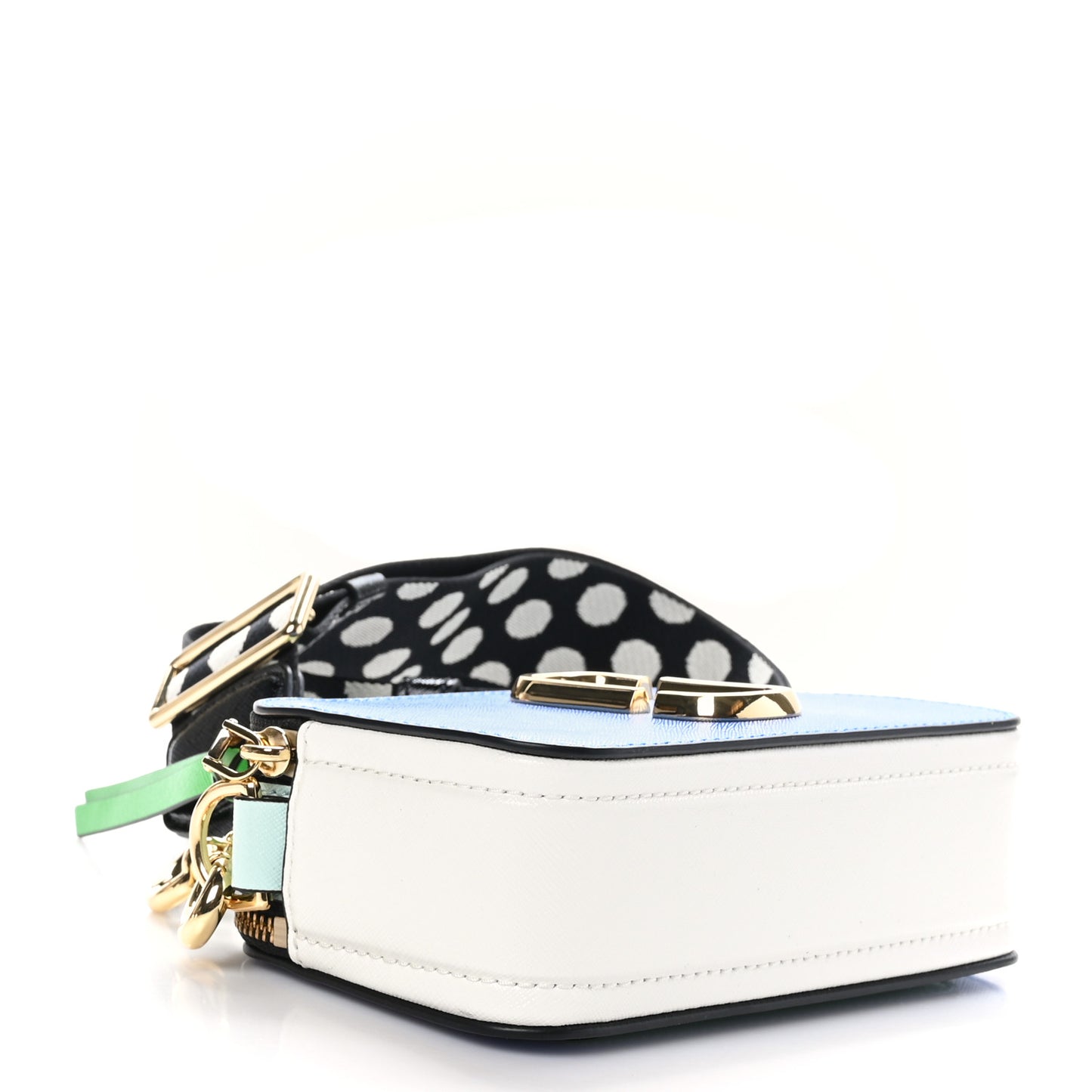 Saffiano Small Snapshot Camera Bag Brilliant Blue Multicolor