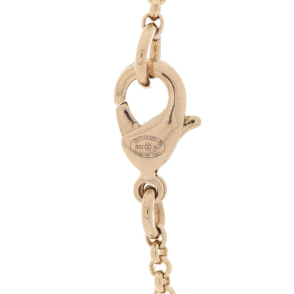 Chanel CC Heart Chain Pendant Necklace Gold 5 of 6