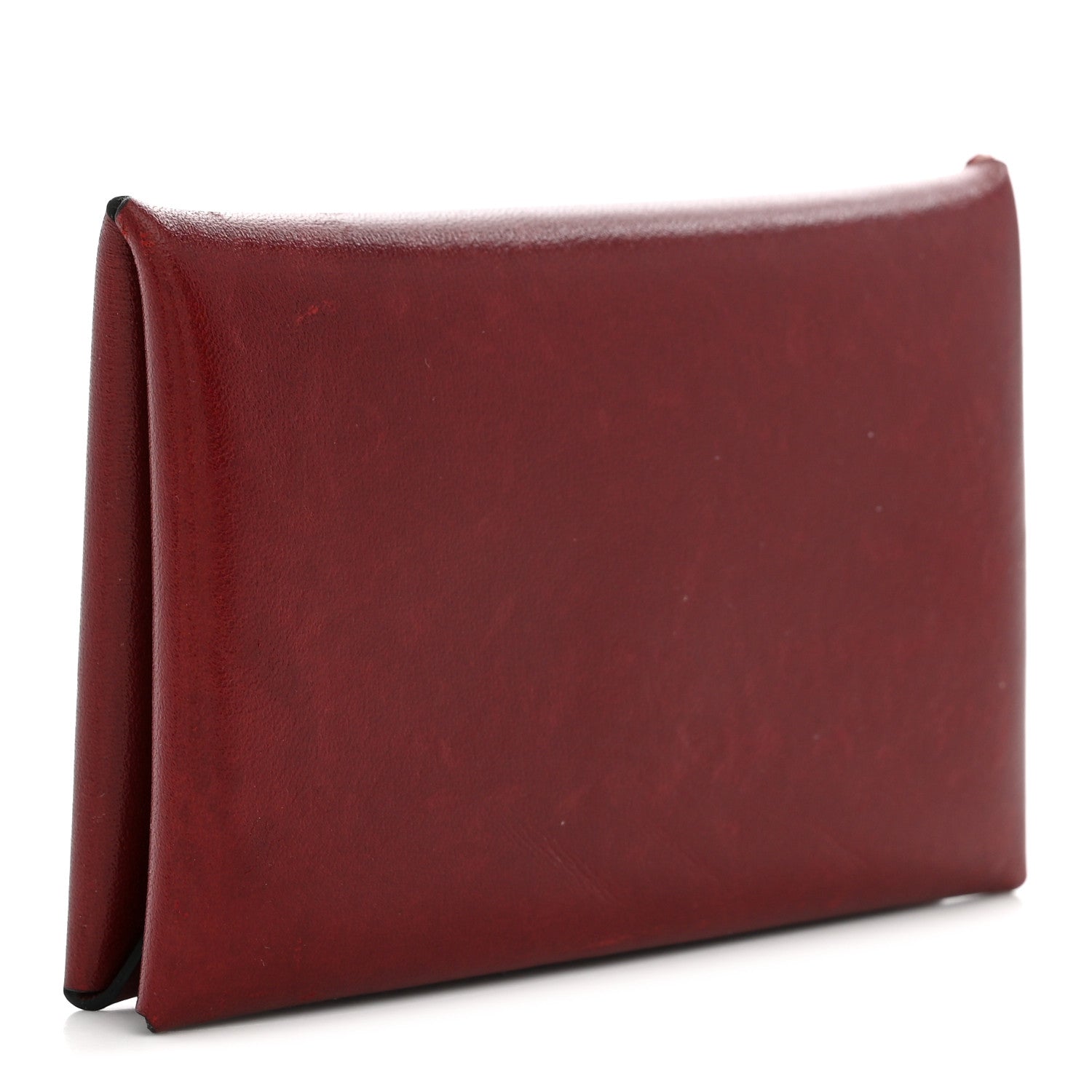 Hermes Box Calvi Card Case Rouge H 3 of 10