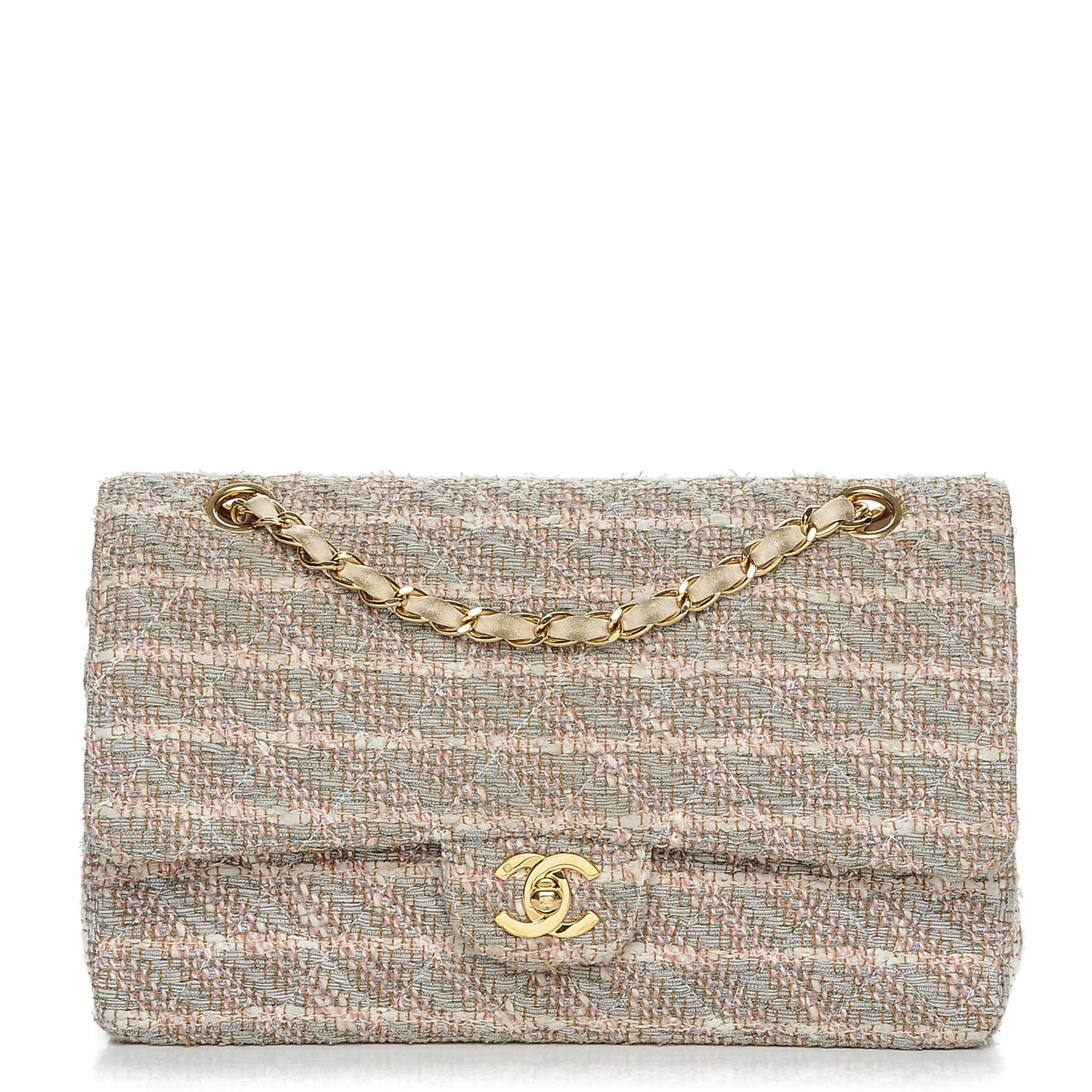 Tweed Medium Double Flap Multicolor
