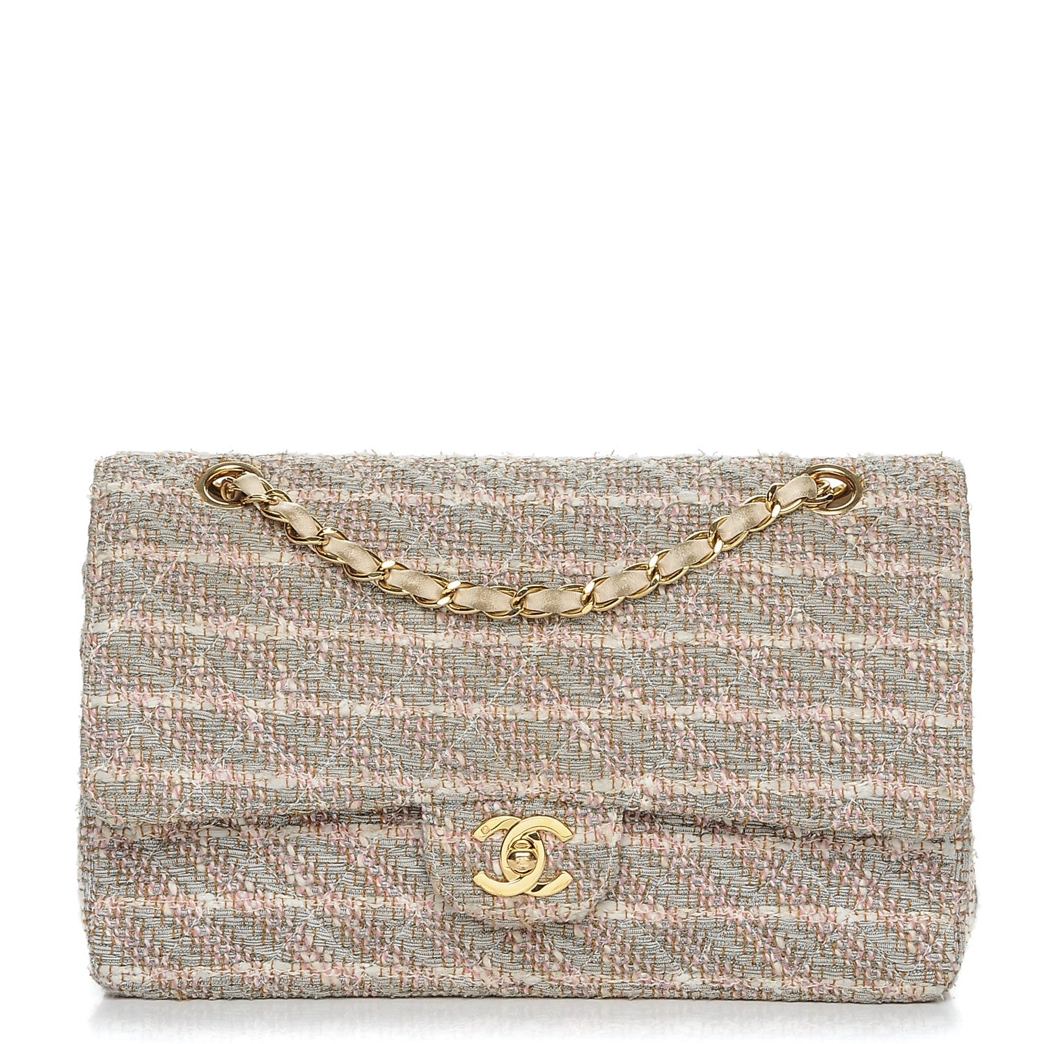 Chanel Tweed Medium Double Flap Multicolor 1 of 10