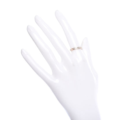 Cartier 18K Pink Gold Diamond 2.6mm LOVE Paved Band Ring 50 5.25 2 of 5