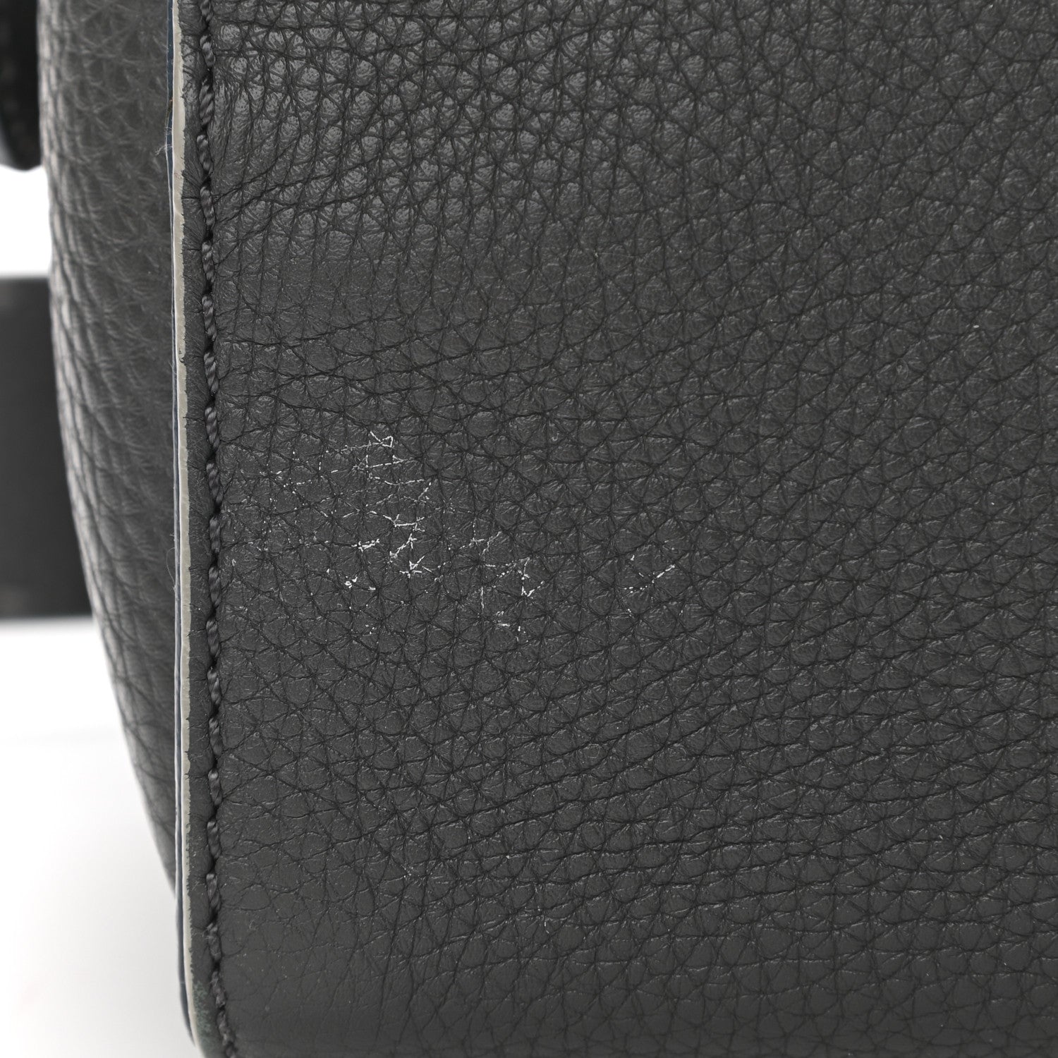 Fendi Cuoio Romano Selleria Lei Boston Tote Asfalto 9 of 11