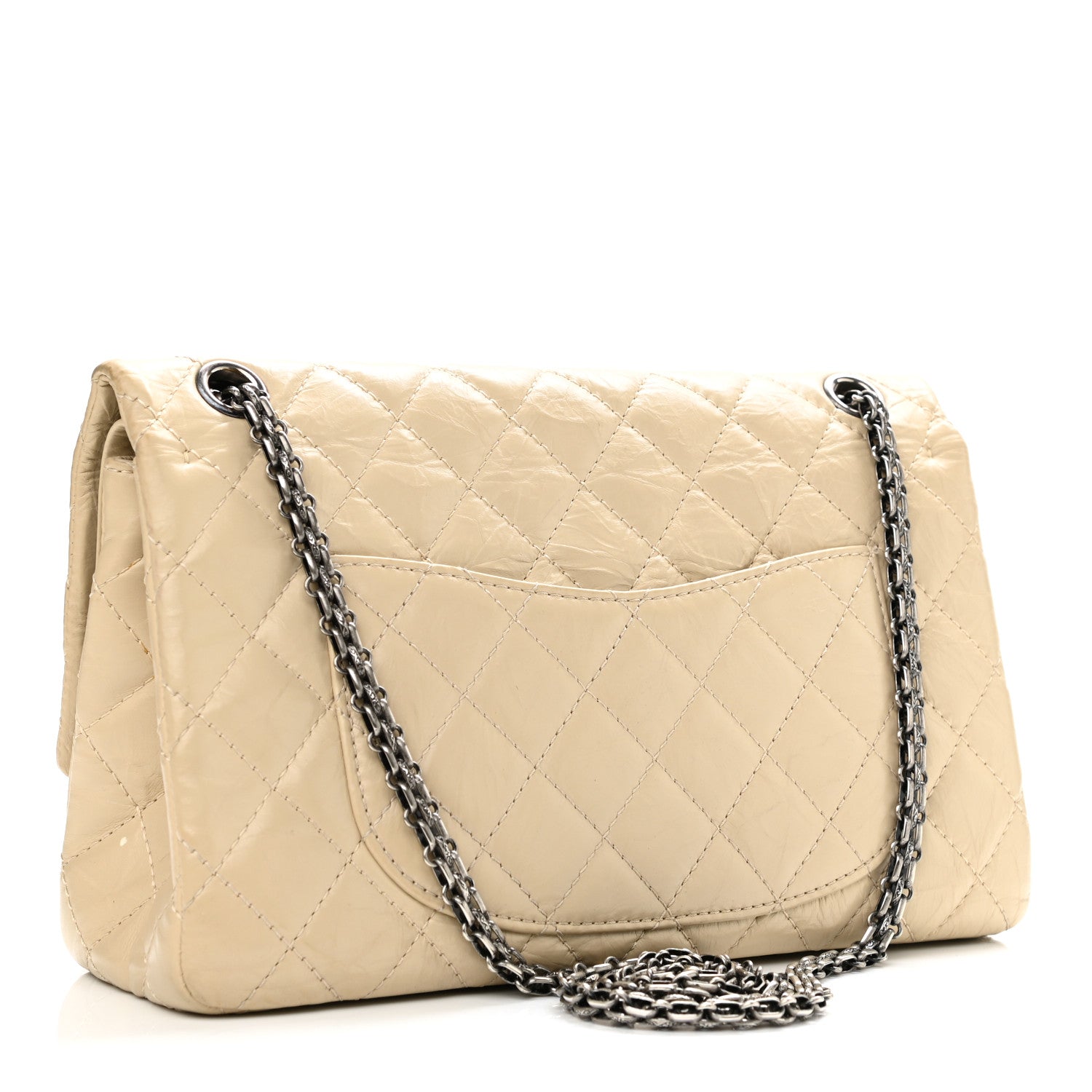 Chanel Aged Calfskin Quilted 2.55 Reissue 226 Flap Light Beige 2 of 12