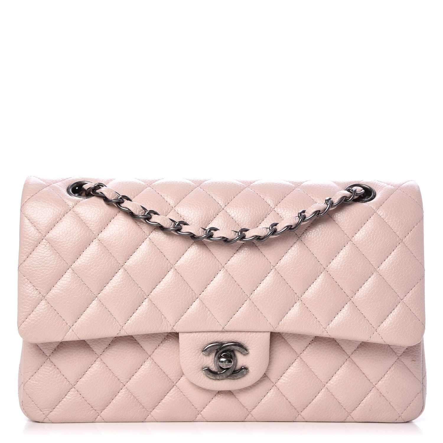 Chanel Caviar Quilted Medium Double Flap Pink 1 of 11