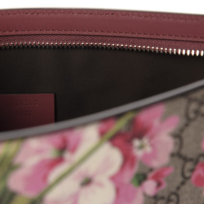 Gucci GG Supreme Monogram Blooms Large Cosmetic Case Beige Multicolor Dry Rose 7 of 7