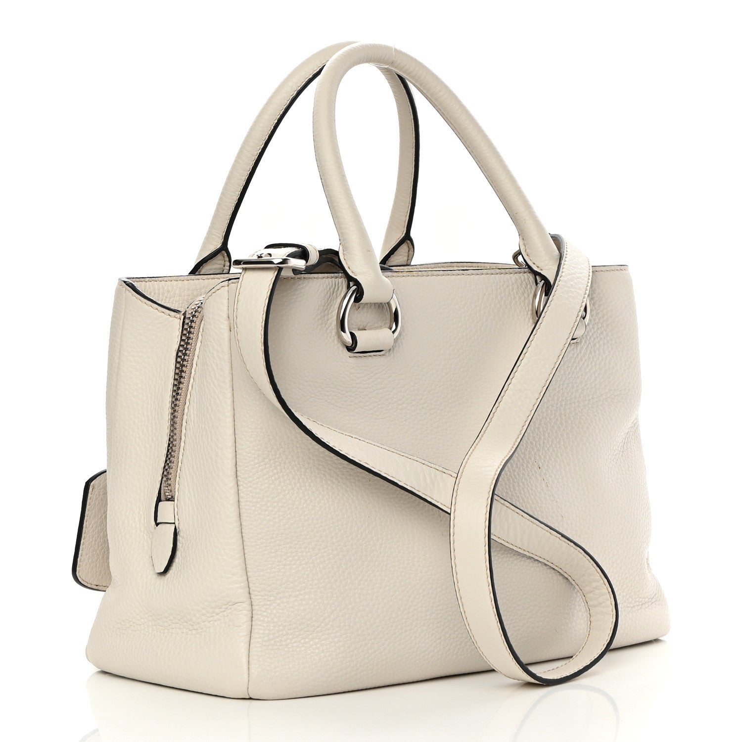 Prada Vitello Daino Shopping Tote Talco 2 of 17