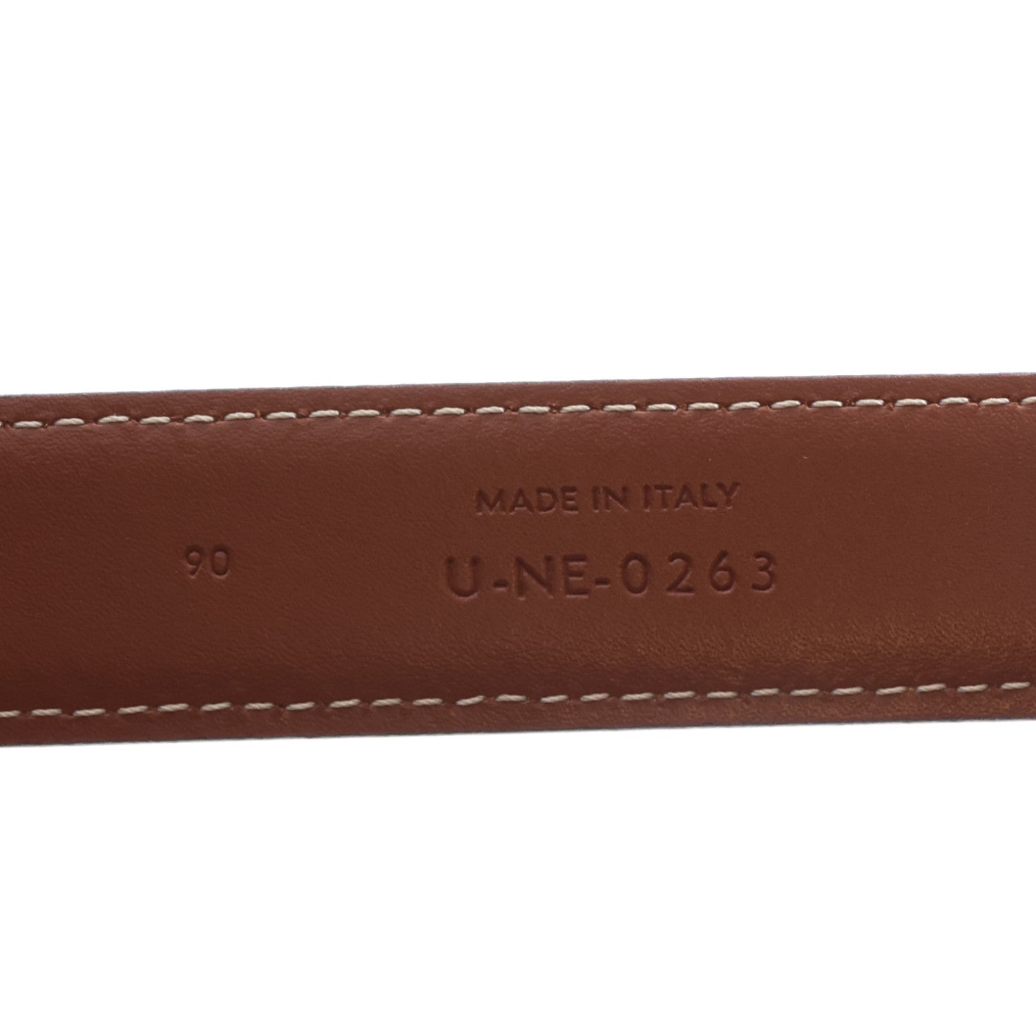 Celine Box Calfskin Medium 25mm Triomphe Belt 90 36 Tan 6 of 6