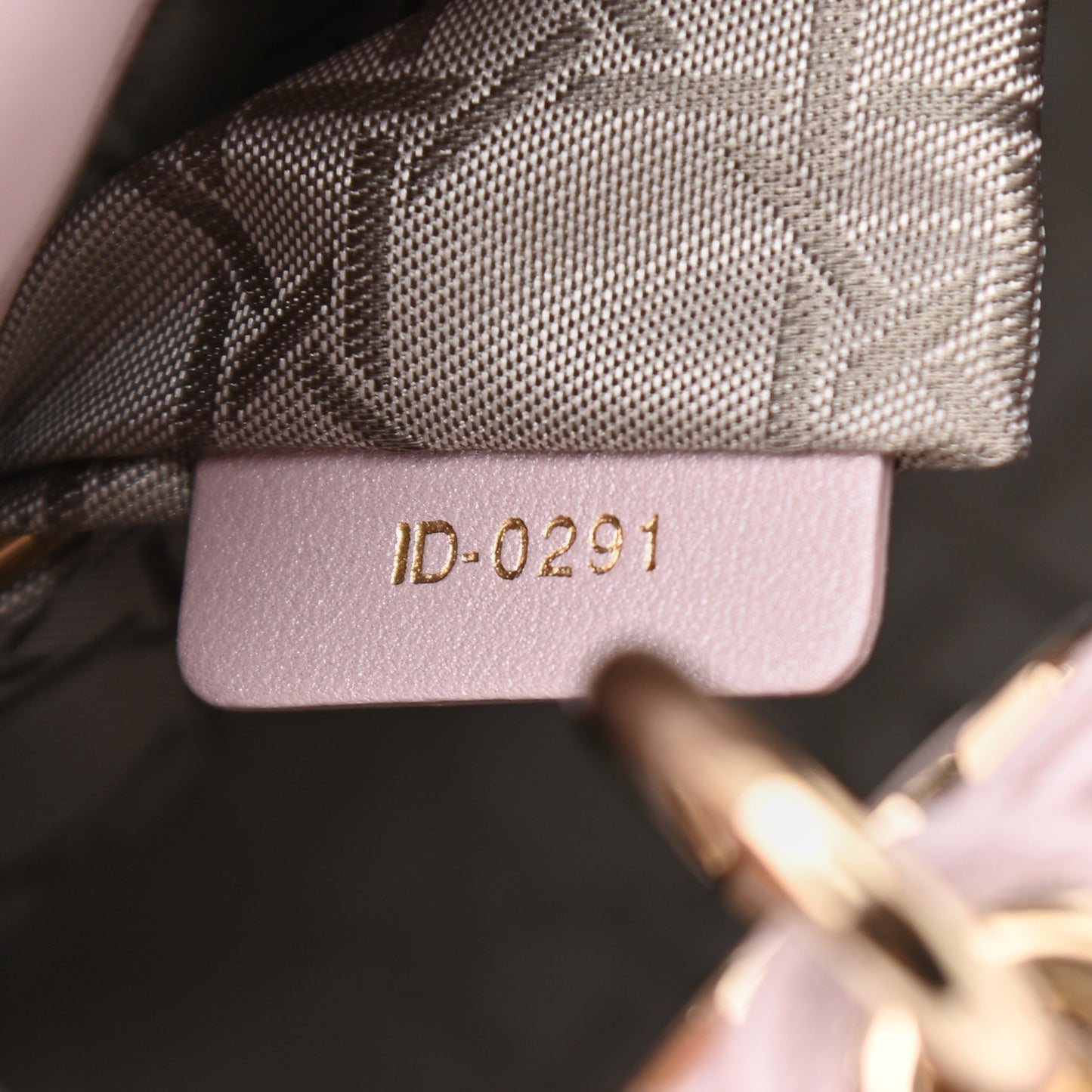 Metallic Lambskin Cannage Mini Lady Dior Lotus