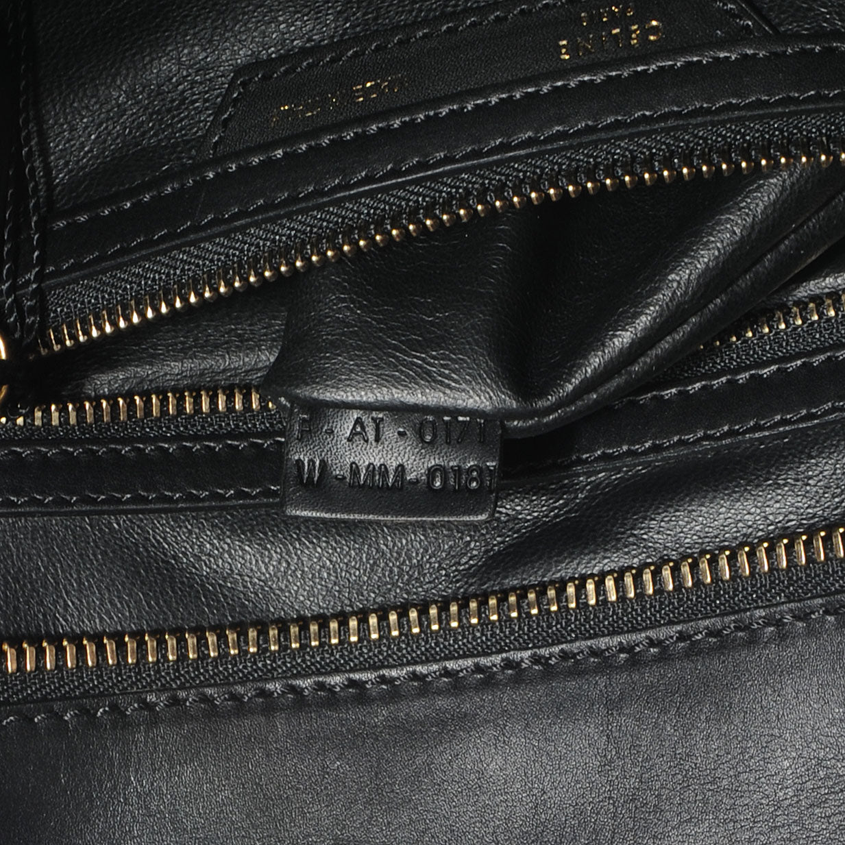 Celine Smooth Calfskin Mini Bi-Color Luggage Forest Black 7 of 7