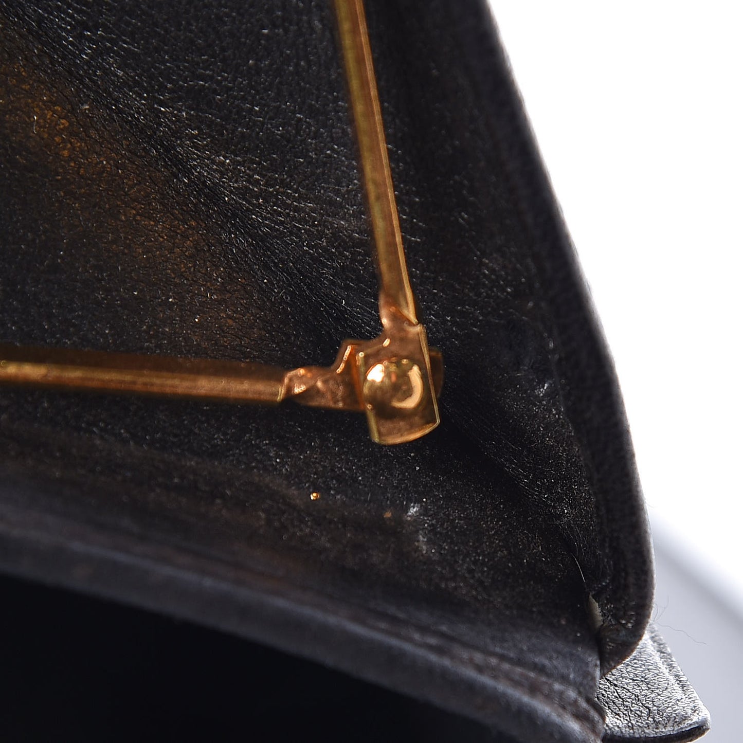 Lambskin Diamond Stitched French Wallet Black
