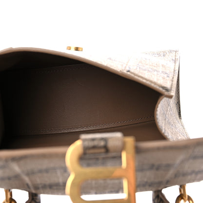 Balenciaga Coated Canvas BB Monogram Hourglass Top Handle Bag XS Beige Brown 11 of 14