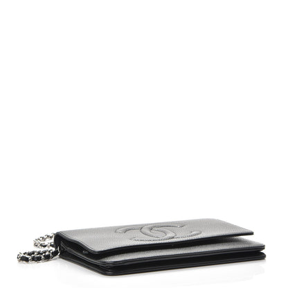 Chanel Caviar Timeless CC Wallet On Chain WOC Black 4 of 9