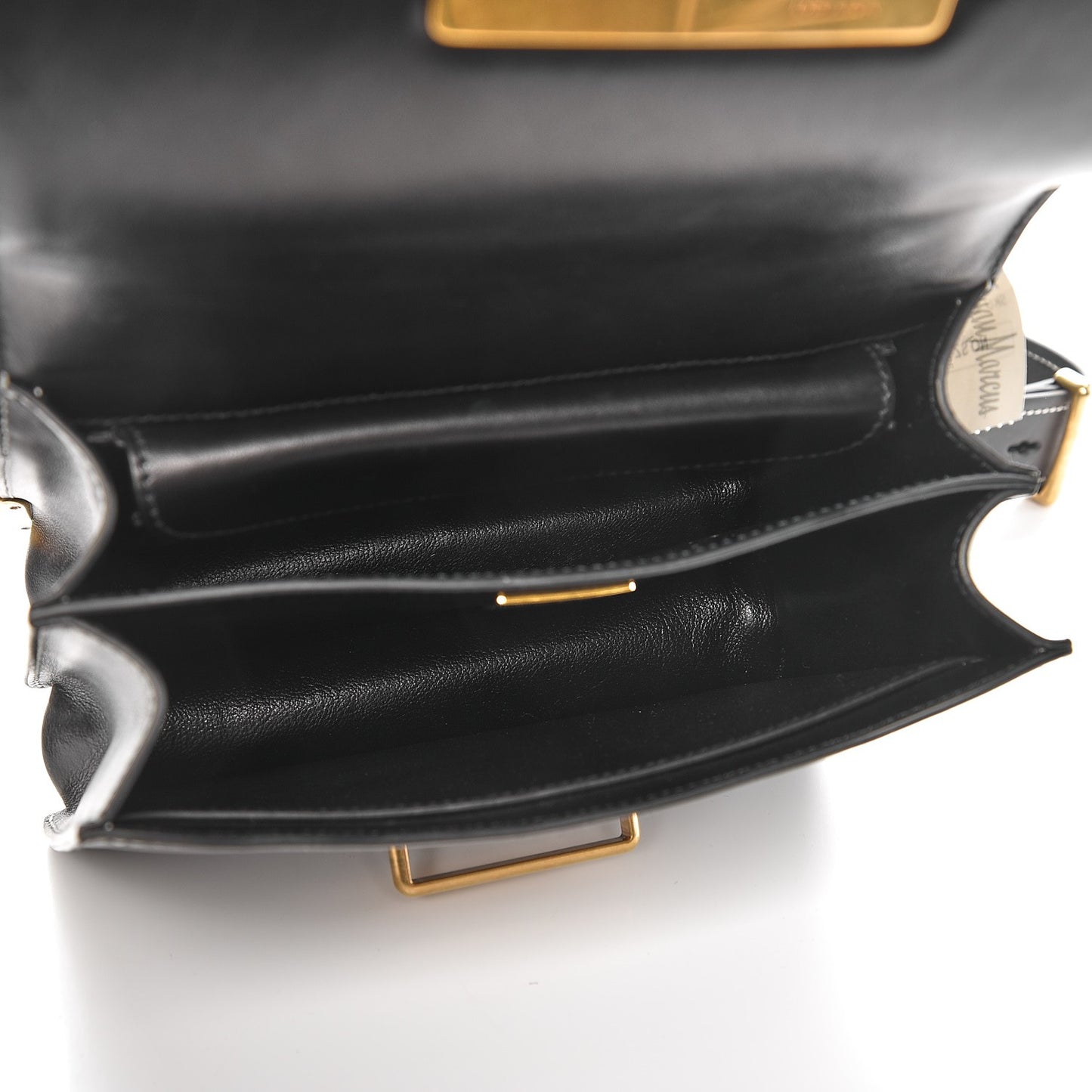 City Calf Saffiano Laser Cut Cahier Bag Black